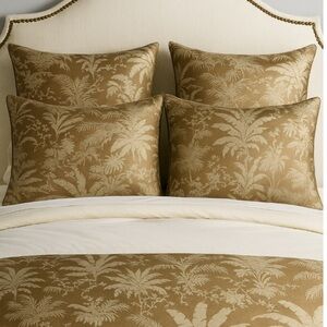 Tommy Bahama 4 Cat Island Brown Palm Tree Tropical Queen Size Pillow Shams